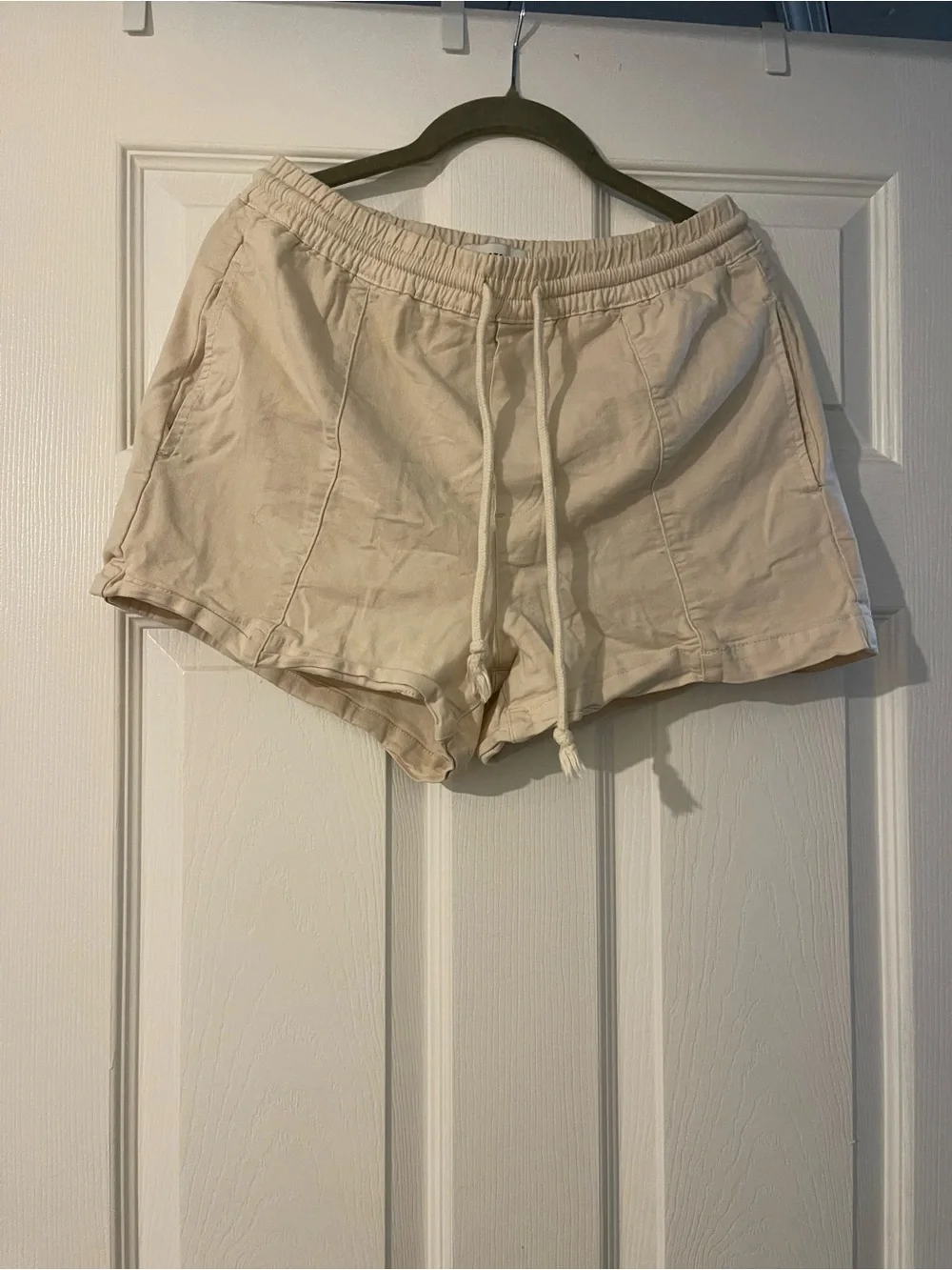 Pistola Cream Pull-On Drawstring Casual Shorts Size 6